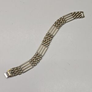 Vintage Gold-Tone Panther Link Bracelet